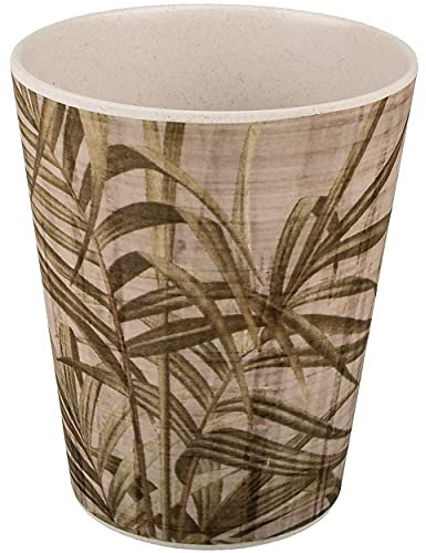 alles-meine.de GmbH Geschirr Motiv & Artikel wählbar__ MELAMIN - Trinkbecher/Zahnputzbecher/Malbecher - Blätter - Palme/Palmenwedel - 330 ml - Saftbecher mehrweg - Zahnp..