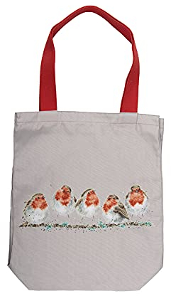 Wrendale Designs Canvas-Tragetasche – Rotkehlchen