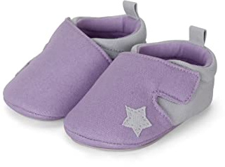 Sterntaler Baby Mädchen Krabbelschuhe Baby Babykrabbelschuh - Krabbelschuhe Baby, Baby Schuhe, Krabbel Schuhe - mit Gummisohle - lila, 24