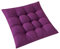 FANSU Stuhlkissen 1 2 4 6er Set, Sitzkissen 45x45cm, Stuhl Kissenauflage mit Schleife, Sitzpolster Weiches Stuhlauflage Atmungsaktiv Sitzauflage Gartenkissen (1 Stück,Violett)