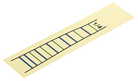 sourcing map Violin Finger Positionsanzeiger Aufkleber Violin Griffbrett Skalenzeiger Markierungen 1/4 Weiß für Erlernen Präziser Fingerpositionen