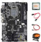 XIDIT B75 12 PCIE ETH Mining Motherboard LGA1155+Random CPU+Fan+SATA Cable+Switch Cable MSATA DDR3 B75 BTC Miner Motherboard