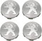 LIPPSY Cache-moyeux avec 4pcs 60mm pour Peugeot 3008 307 408 308S 508L 4008 Course Centre de Roue de Voiture Capuchon Capuchon Côte de Voiture Badge Stickers Emblème Capuchons de Moyeu de Roue,A