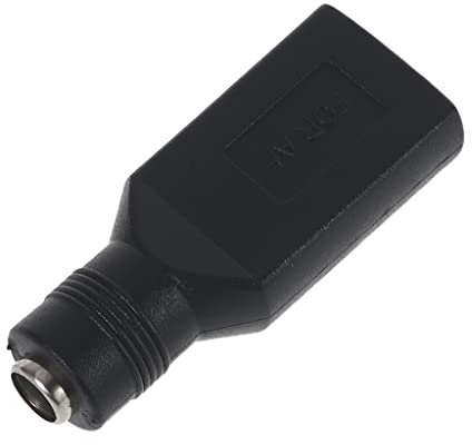 BYUTFA USB 2.0 A Femmina a per DC 5.5x2.1mm Adattatore di Alimentazione Jack cilindrico per connettore DC Femmina per Computer Notebook, Power Ban