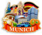 Quwsne Kühlschrankmagnet München Deutschland Kühlschrankmagnet Stadt Reise Souvenirs Touristengeschenke 3D Klassische Sehenswürdigkeiten Handarbeit Handwerk Heimdekoration -1172, QS-WC-1172