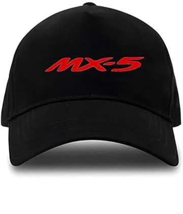 Auto Baseballkappe, Für Mazda MX-5, Unisex Sport Sonnenhut Männer Frauen Verstellbare Baseball Cap Mütze Schiebermütze,A-OneSize