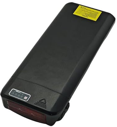 SDTYYP Batteria per Portapacchi Posteriore per Bici elettrica 36V 10.4Ah 12.8Ah 14Ah 48V10.5Ah con Caricabatterie 42V/54.6V2A per 36V/48V 250W/500W (36V 10.4AH)
