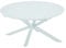 Vente-unique-Gartentisch rund ausziehbar - Aluminium - 150/200 cm - Weiß - YOHA von MYLIA