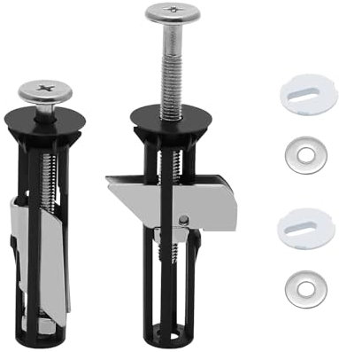 KAIYAYA Toilettensitz Befestigung 2 Stück WC Sitz Befestigung von Oben Universal Lang Toilettendeckel Befestigung Edelstahl WC Sitz Schrauben set für Reparatur und Austausch von Toilettensitzen