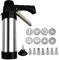 Churro Maker Machine Robust Machine Churrro Maker Kit Hollow Churros Machine with 8 Laminating Pourers Dough Syringe Stainless Steel Pastry Presses Garnish Syringes