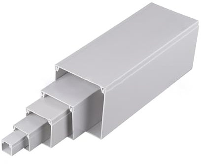 LIQONWAG Cable Trunking Kit, Wire Hider For Cables Cornerable,For Organizing Wires Behind The Tv/White/40 * 40Mm