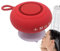 Altavoz inalámbrico para ducha, sonido estéreo de subwoofer, 9 x 9 x 4,8 cm, impermeable, fuerte succión, graves mejorados, controles fáciles, altavoz de audio de baño para viajes, cocina al aire