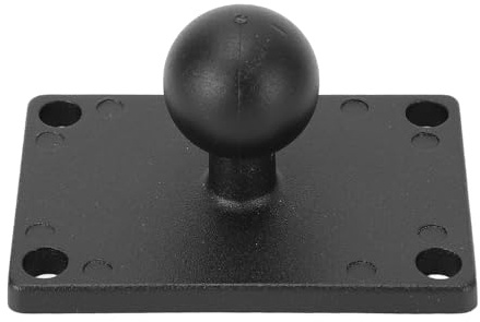 Zhangpu 1 Inch Ball Mount Universal Aluminum Alloy AMPS Square Plate with AMPS Hole for RAM Mounts B Size Ball Double Socket Arms