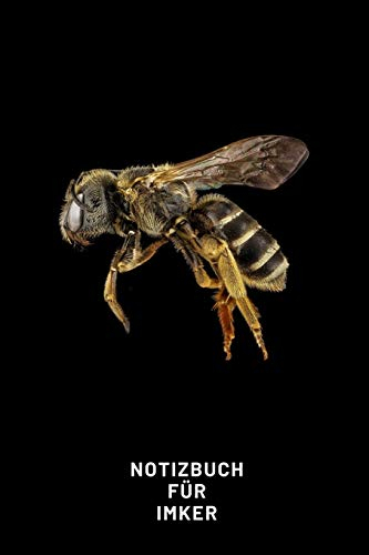 Notizbuch Für Imker: A5 Taschenbuch für Bienenspezialisten mit einer Biene auf dem Cover | Zeidler Imkereibedarf