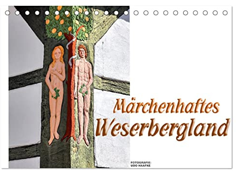 Märchenhaftes Weserbergland (Tischkalender 2026 DIN A5 quer), CALVENDO Monatskalender: Zauberhafte Impressionen aus dem Weserbergland (CALVENDO Orte)