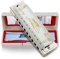 East top Diatonische Blues Harmonica Mundharmonika F# Key T008L 10 Loch Mundharmonika Für professionelle Spieler, Anfänger, Studenten, Erwachsene, Kinder, als bestes Geschenk