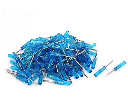 sourcingmap 2mm plastique embout poignée tournevis tête fendue outil réparation 100pc