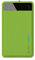 XLayer Colour Line Powerbank 4.000mAh, Externer Akku für Smartphone und Tablet, Powerbank klein, in bunten Farben, Grün