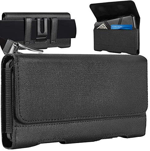 BECPLT Galaxy S23 Ultra 5G Ceinture Housse, S22 Ultra Étui Ceinture Cuir de Téléphone Protection Porte-Cartes en Holster Clip Coque pour iPhone 14 Pro Max, 14 Plus,13 Pro Max, 7 Plus 8Plus- XL