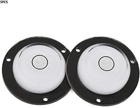 5 STÜCKE Kleine Wasserwaage 43 mm x 12 mm Kreisförmige Mini Bullseye Wasserwaagen zum Nivellieren von Kamera Stativ Teleskop Phonograph Plattenspieler Bilderrahmen Maschine Set-Top-Boxen Messwerkzeuge