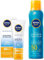 NIVEA SUN crema solar facial FP50 + Protege & Refresca Spray Bruma Solar FP50
