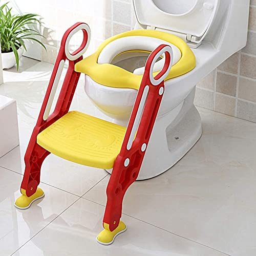 Kinder Toilettensitz, höhenverstellbar Töpfchentrainer Kinder-WC mit rutschfesten Füße Kinder WC Sitz Töpfchen Trainingssitz für Training Babyform die Gewohnheit der unabhängigen Toilette