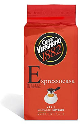 Vergnano Espresso CASA Kaffee gemahlen Schachtel 250 gr. für Siebträger