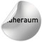 Kinekt3d Leitsysteme Folienschild Schild - Ruheraum - D = 100 mm PVC Silber - Robuste Kratzfeste Folie - UV beständig - Perfekt für Glastüren und alle glatten Flächen