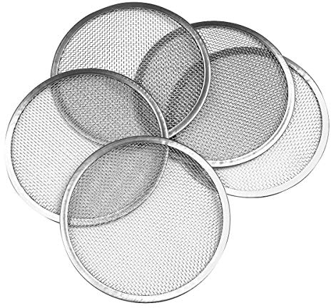 MSemis Sprießen Sieb 5 Stück Sprossengläser Deckel Edelstahl Sprossendeckel Set für Einmachgläser für Sojasprossen, Alfalfa, Sprouts, Brokkoli Silber One Size