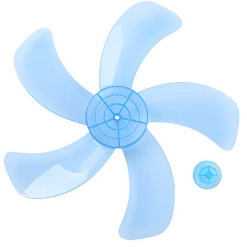 iiniim 12/16 Zoll Lüfterflügel 3/5 Blätter Kunststoff Blätter Ventilator Ersatzteile Haushalt Standventilatoren Tischventilator Ersatz Zubehör Himmel Blau(16 Zoll) Einheitsgröße