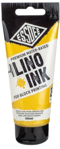 Essdee Block Printing Ink, Metallic Gold, 100ml