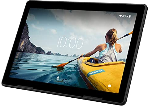 MEDION P10710 25,5 cm (10 Zoll) Full HD Tablet mit IPS Display (LTE, Android 10, Octa Core Prozessor, USB Typ C, 3GB RAM, 64GB Speicher, WLAN, Bluetooth, GPS, 8MP Kamera)