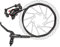 WANGQI Hydraulische Bremsen Set, Fahrrad Scheibenbremse Set Hydraulik Fahrrad Vorne/hinten Scheibenbremse Bike Öl Scheibenbremse Rotor Hebel(Hintere Ölscheibe + 1 Scheibe)