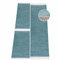 carpet city Bettvorleger Schlafzimmer Blau - Shaggy Hochflor Bettumrandung - Teppich-Läufer-Set 2X 80x150 cm, 1x 80x300 cm - Einfarbige Schlafzimmerteppiche - Blaue Läufer Bett