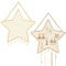 Rolin Roly Hanging Jewelry Organizer Star Wall Mounted Earring Display Hanger Closet Storage Rack with 7Hooks Metal Gold Mesh Necklaces Bracelets Holder for Girl Women25x30cm