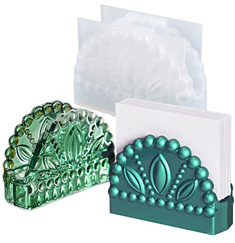 Porte-serviettes en résine de silicone vintage - Organisateur de bijoux - Moule de moulage en résine époxy - Moule à faire soi-même - Pour cuisine, table, fête, mariage, décoration d'intérieur, cadeau