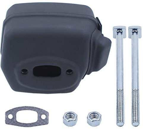 Mtanlo Auspuff Endschalldämpfer mit Bolzen Dichtung Mutter für Husqvarna 50 51 55 Rancher