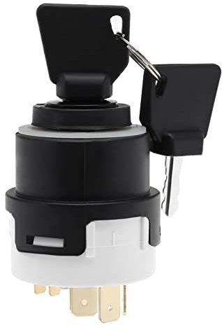 Be In Your Mind Interrupteur à Clé de Démarrage à 9 Broches avec 2 Clés 701/80184 50988 85804674 Compatible avec JCB Compatible avec New Holland Ignition Clé de Démarrage