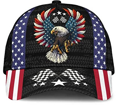 799 Herren Damen Angeln Hüte Distressed Basecap Reine Farbe Mode Baseball Cap Für Kletter Golf Vintages Eagle, Laufendes Cooles Eagle-Karo Und Amerikanische Flagge, Eagle-Geschenke