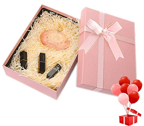 Geschenkboxen Mit Band Und Deckel,22,5 * 16 * 8,5cm Geschenkbox mit Schleife,Faltbare Geschenkbox,Wiederverwendbare Dekorative Box,Für Hochzeit Geburtstag Weihnachten Jubiläen