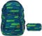 coocazoo MATE Schulrucksack-Set 2tlg inkl. Schlamperbox (Lime Stripe)
