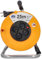 as - Schwabe Avvolgicavo 25 m con 4 prese di corrente da incasso BF e spina a contatto di protezione, 230 V/16 A, IP20, arancione, 811480