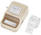 NIIMBOT B21 Etikettendrucker mit 1 Rolle Starterband, Bluetooth Selbstklebendes Etikettiergerät, Beschriftungsgerät Druckgröße 20-50mm Kompatibel mit iOS und Android für Zuhause, Büro (Beige)
