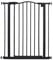 PawHut Pressure Fit Dog Stair Gate No Drilling Safety Gate Auto Close for Doorways, Hallways, 74-80cm Adjustable, 78cm Tall, Black
