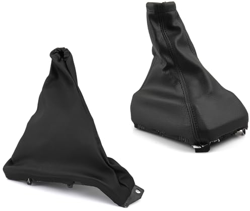 ROBUST Schaltsack & Handbremssack Leder Schwarz für Opel Astra F/Cabriolet Caravan Kombi CC Clasic Stufenheck Van Kasten CC Schrägheck
