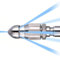 Powerful Pipe Cleaning and Unclogging Nozzle, Pressure Washer Sewer Jet Nozzle, Stainless Steel Sewer Cleaning Tool High-Pressure Nozzle 1/4'' Quickly Connector for High Pressure Washer Clean