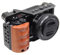 Jaula para cámara con Mango de Madera Jaula Completa para Sony Alpha ZVE10 ZV-E10 Accesorios de grabación de Video Plataforma de cámara de Aluminio Micrófono de Zapata fría Filmación Ligera Vlogging