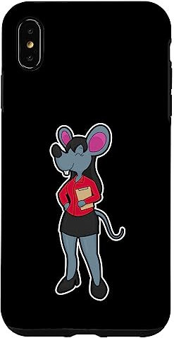 Hülle für iPhone XS Max Maus Sekretärin Notizblock