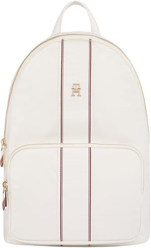 Tommy Hilfiger Damen Rucksack Poppy Mittelgroß, Elfenbein (Ecru Corp), Einheitsgröße