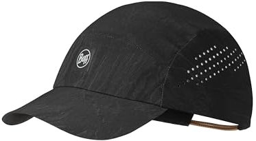 BUFF®| Kappe Pack Speed Männlich Weiblich Erwachsene Flexibel, UPF50, Reflektierendes Element, Komfortabel, Dehnbar, Laufen, Belüftung, Faltbar, L/XL, Noir